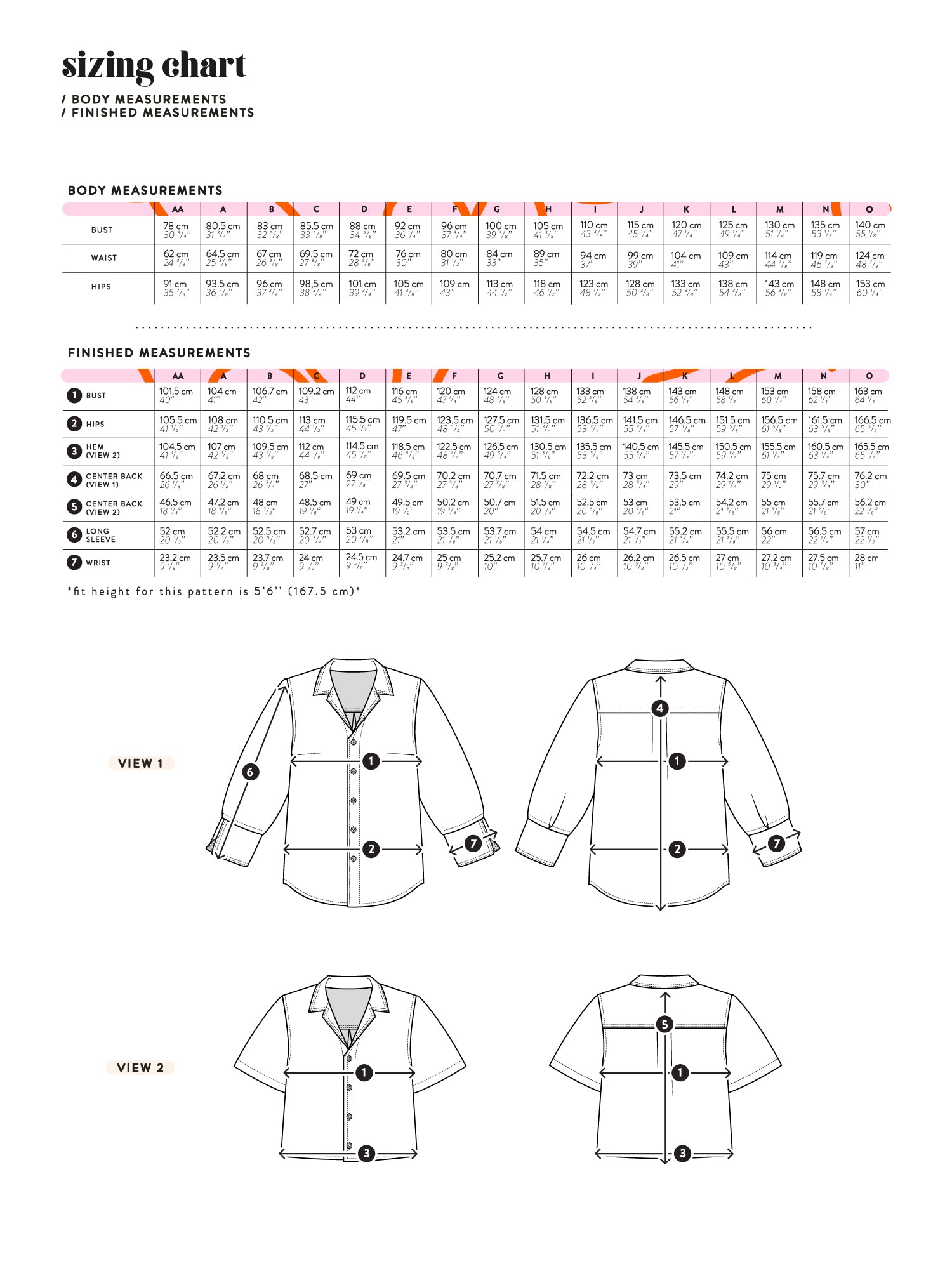 Les Perlines Weekday Shirt - PDF or Printed Sewing Pattern