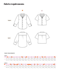 Les Perlines Weekday Shirt - PDF or Printed Sewing Pattern