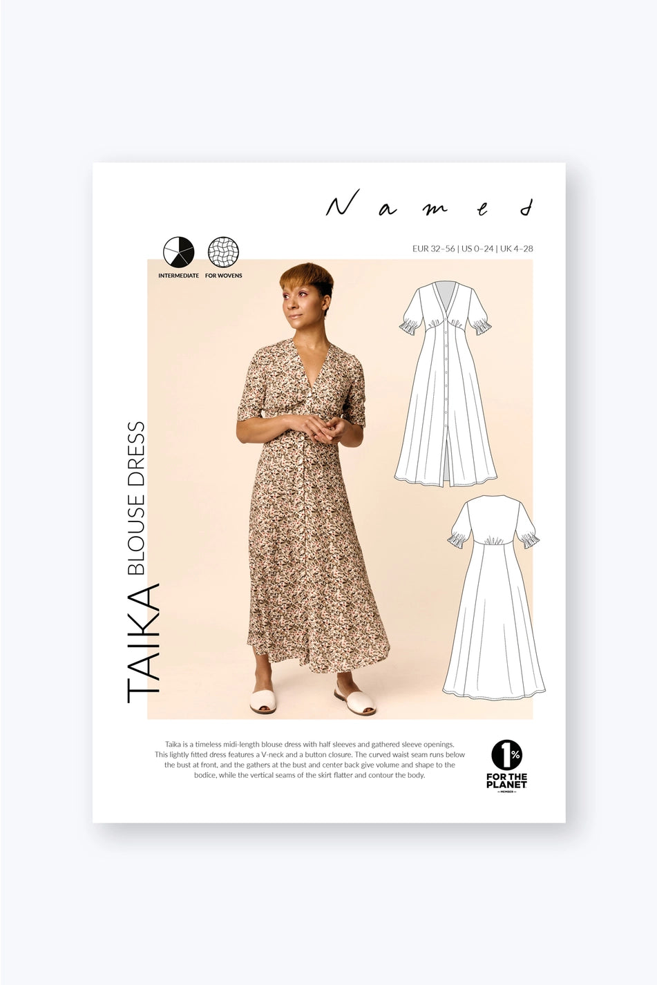 Named Clothing Taika Blouse Dress (Paper Pattern)