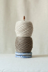 Armour Mercantile Ceramic & Walnut Yarn Spindle