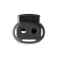 YKK Double Hole Cord Lock - 1/8" - Black