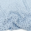 Sky Blue Polka Dot Viscose - Per 1/2 M