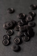 11mm Black Cotton Button - Merchant and Mills