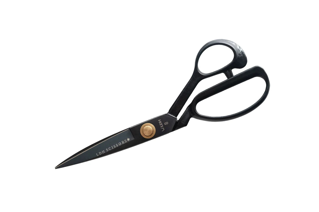 LDH Midnight Edition Fabric Shears 8" - Rubber Handle