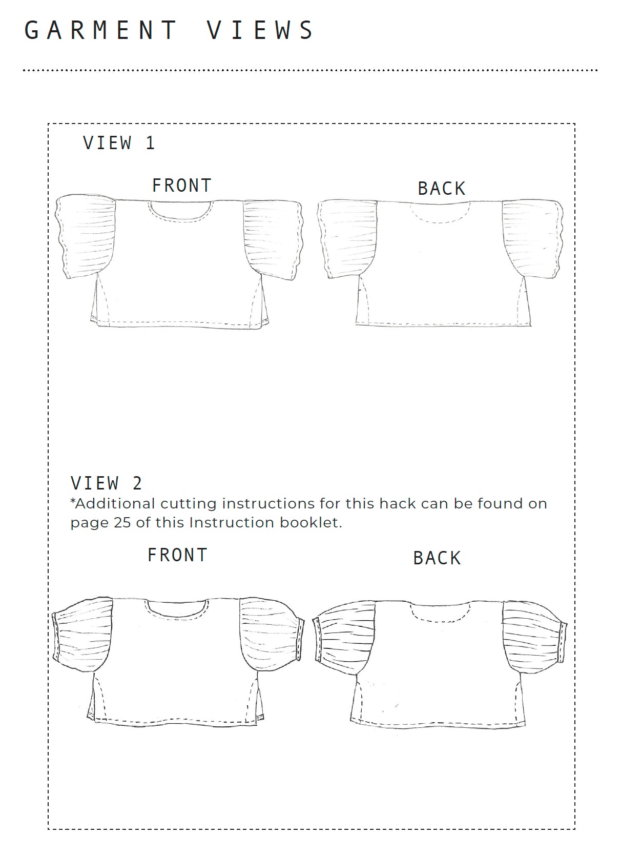 Birgitta Helmersson Zero Waste Frill Sleeve Top (PDF Sewing Pattern)
