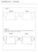 Birgitta Helmersson Zero Waste Frill Sleeve Top (PDF Sewing Pattern)