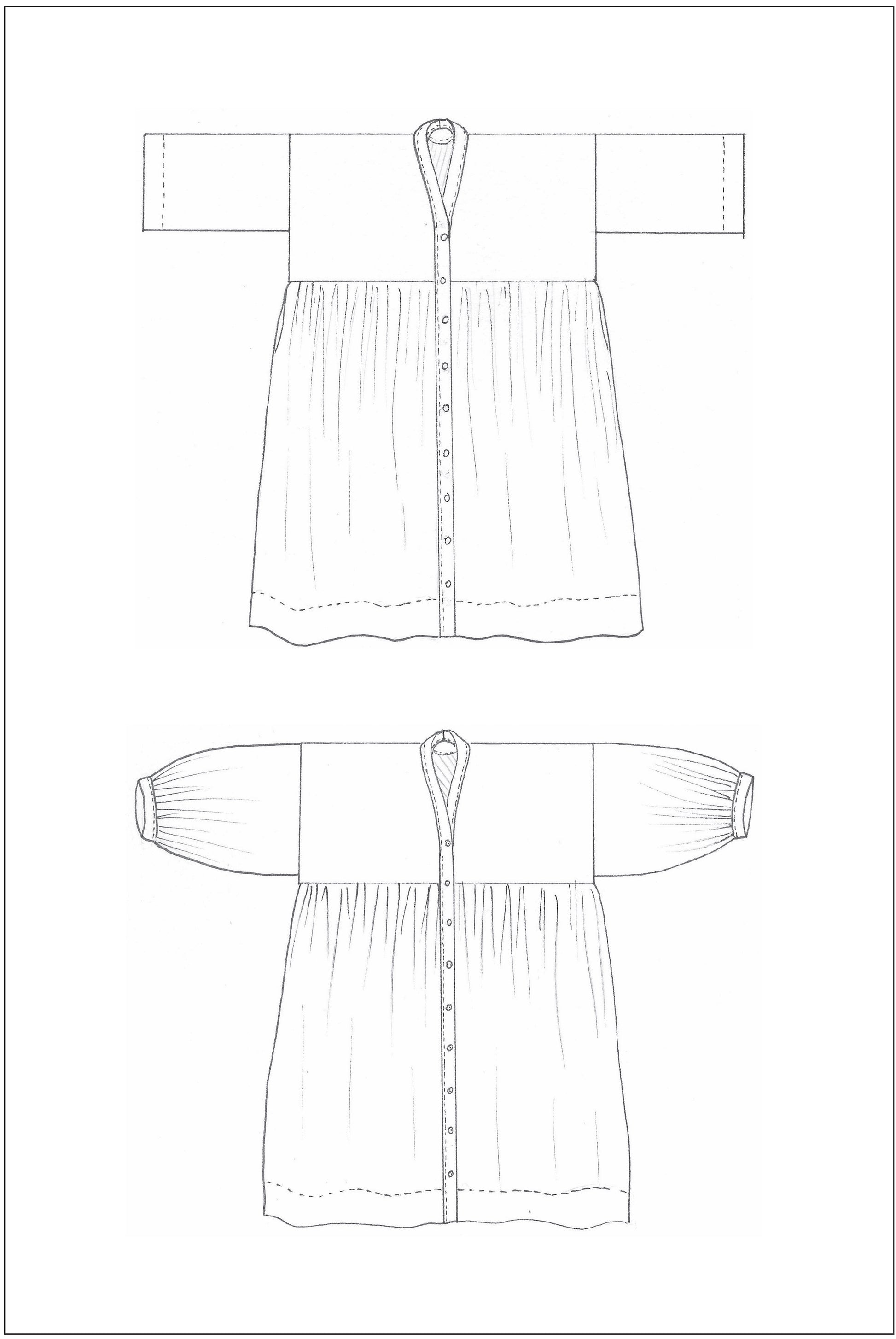 Drafting a Gathered Bust Dress Pattern / Sewing For Beginners 