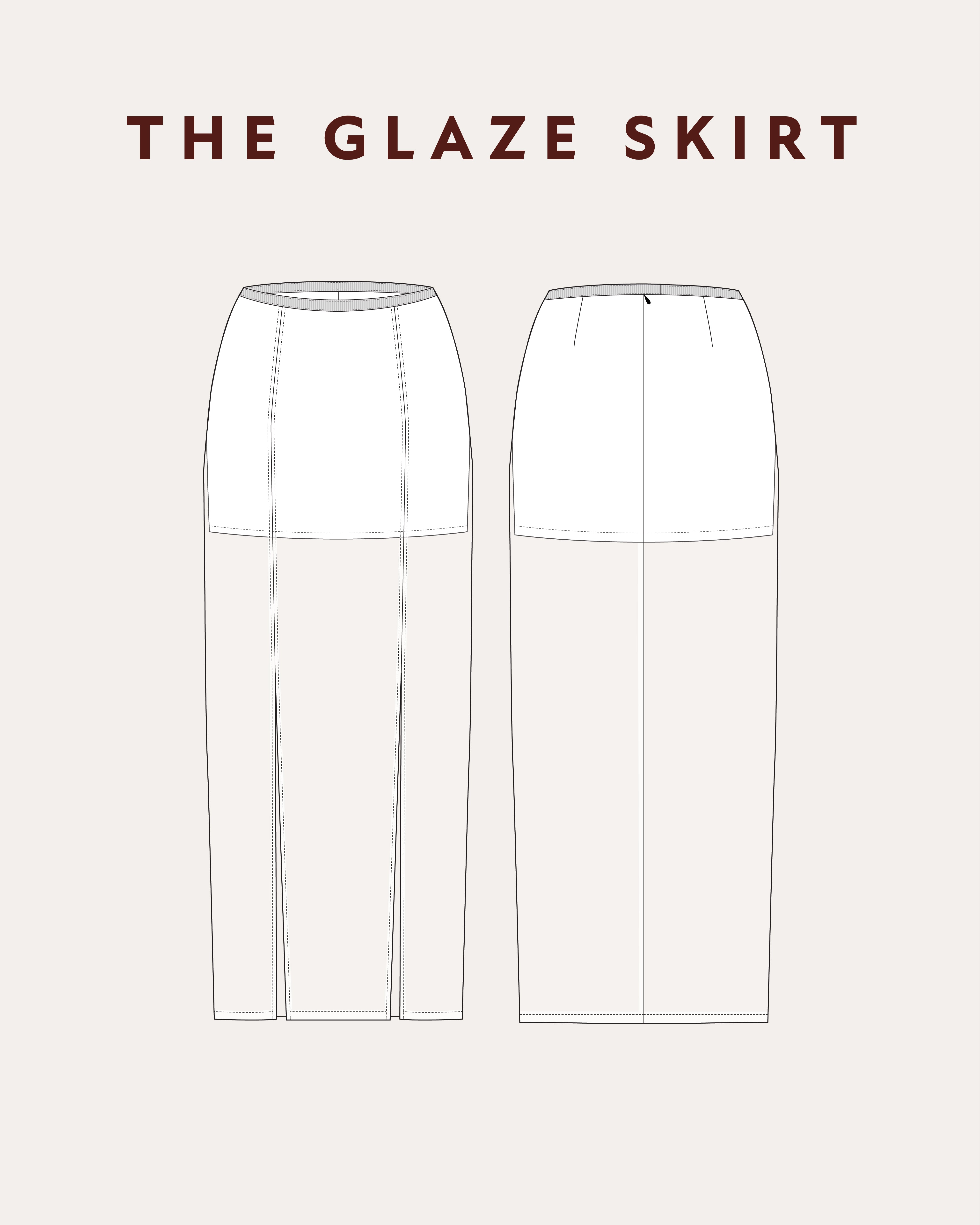 Àlamain The Glaze Skirt Sewing Pattern