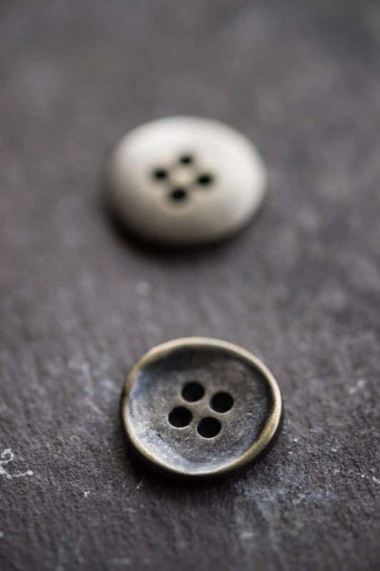 15mm Stamped Metal Button - Merchant and Mills