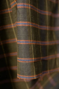 Merchant & Mills Misty Green Handwoven Cotton Check (per 1/2 M)