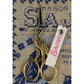 Sajou Embroidery Scissors - Stork Gold Gilded