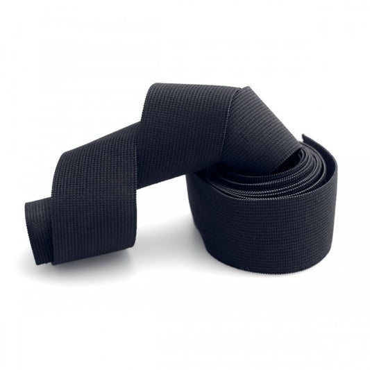 Belting Elastic 50mm/2" - (Per 1/2 metre) - Black or White