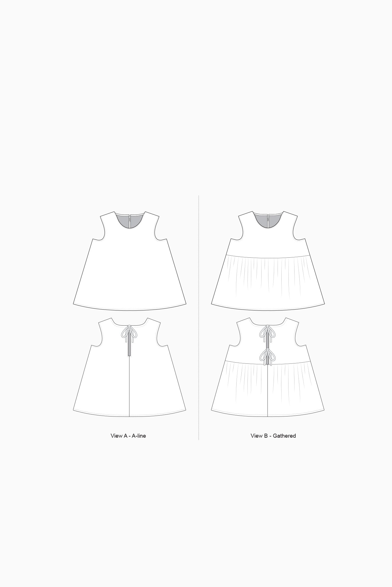 Common Stitch Baby Fawn Dress (Paper Pattern)
