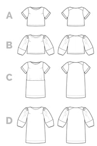 Closet Core Cielo Top & Dress (Paper Pattern)