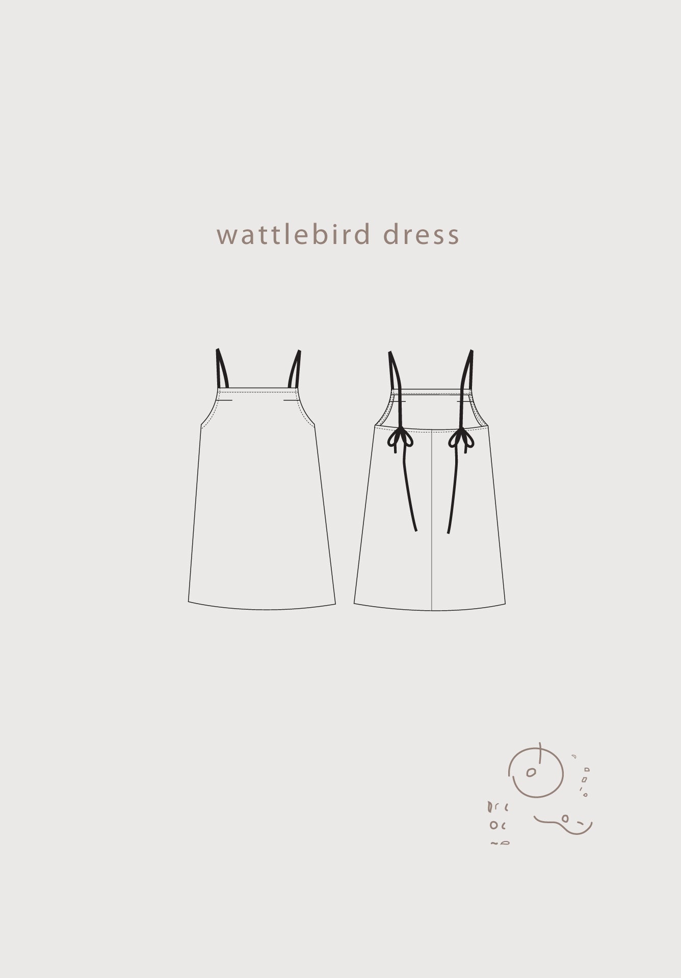 Common Stitch Wattlebird Dress and Cami (Paper Pattern)