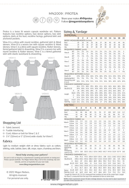 Megan Nielsen Protea Dress (Paper Pattern)