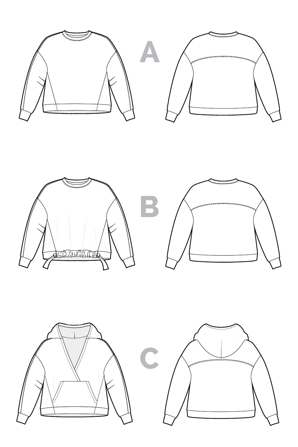 Closet Core Mile End Sweatshirt (Paper Pattern)