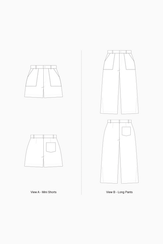 Common Stitch Bottlebrush Pants (Paper Pattern) – The Sewing Club