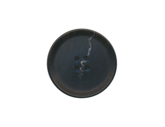 Bioresin Button - Black - Size 36L (23mm)