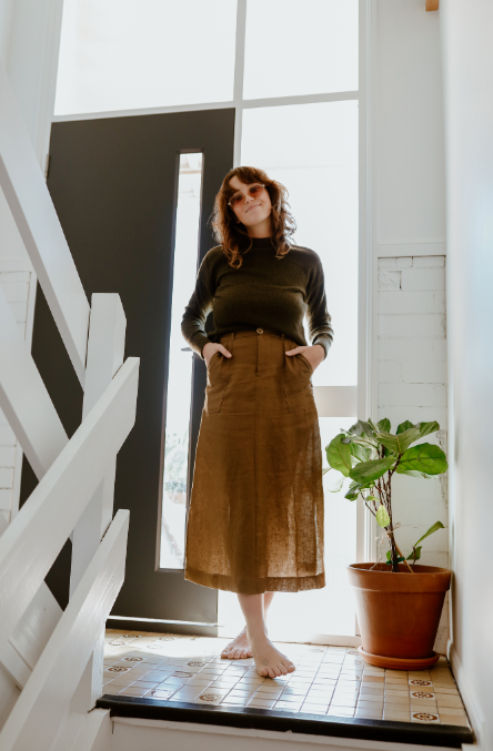 Brown corduroy skirt clearance 30