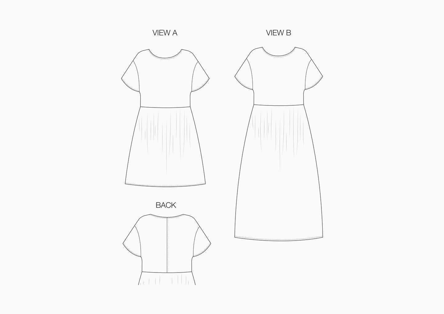 Common Stitch Fawn Dress (Paper Pattern)