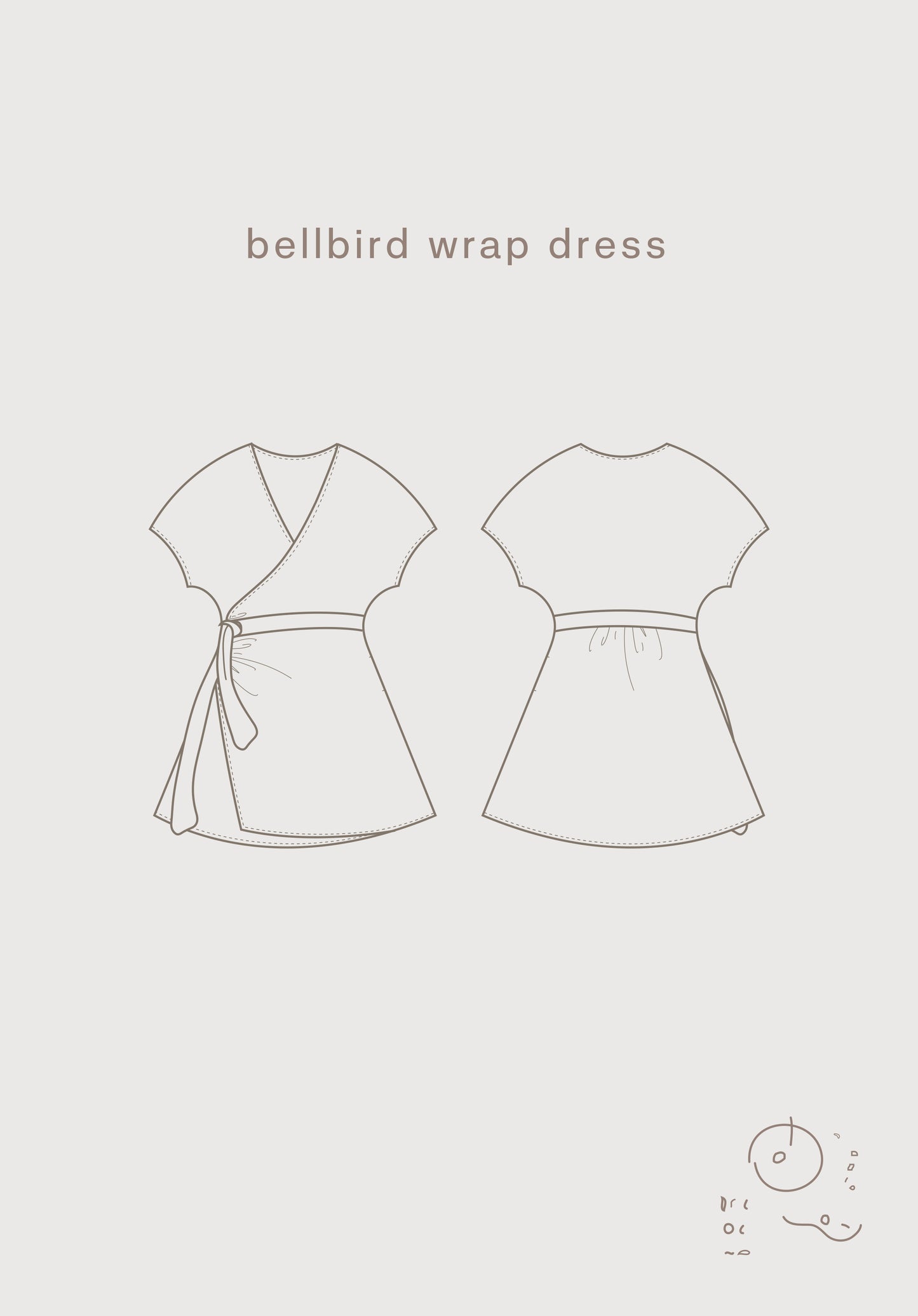 Common Stitch Bellbird Wrap Dress and Top (Paper Pattern)