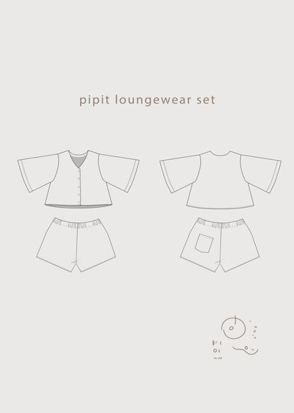 Common Stitch Pipit Loungewear Set (Paper Pattern)
