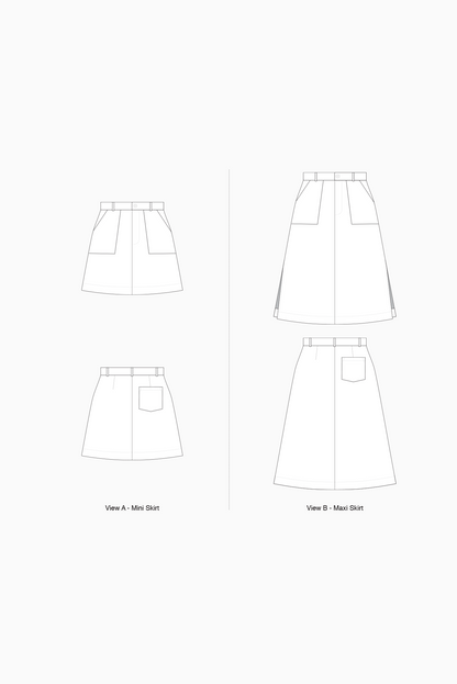 Common Stitch Bottlebrush Skirt (Paper Pattern)