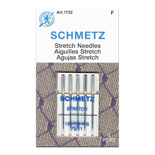 SCHMETZ #1722 Stretch Needles Carded - 75/11 - 5 count